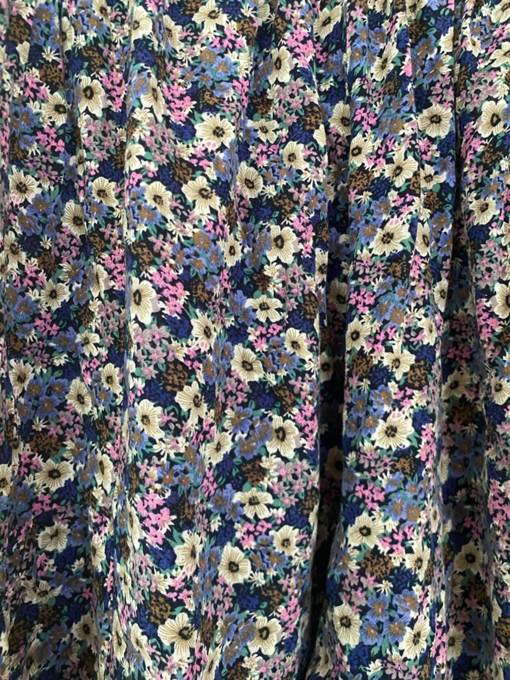 Natural Life purple blue wide leg floral palazzo boho pants size medium - Picture 6 of 7